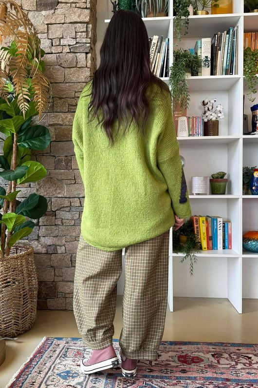 Big Softie Amour Slouch Knit Jumper Olive